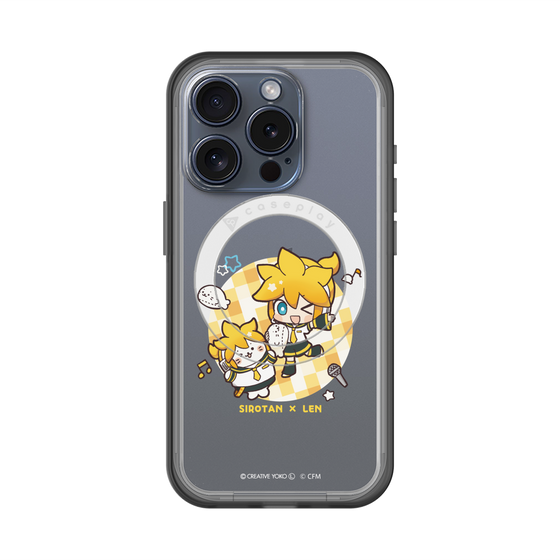 スリムプロテクションプレミアムケース with MagSafe［ しろたん×初音ミク - しろたん×鏡音レン ］