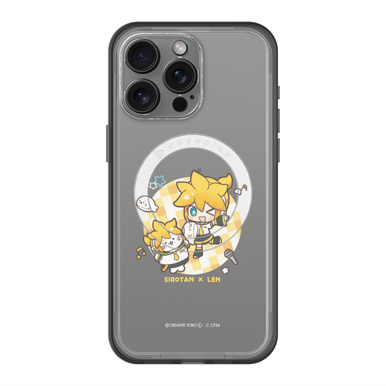 スリムプロテクションプレミアムケース with MagSafe［ しろたん×初音ミク - しろたん×鏡音レン ］