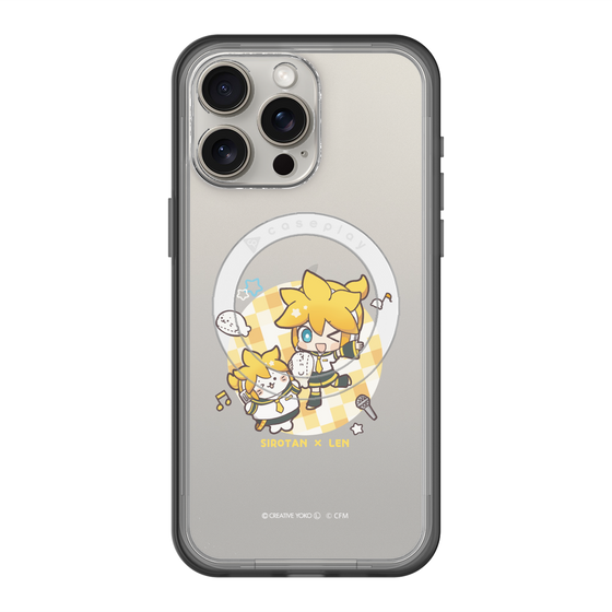 スリムプロテクションプレミアムケース with MagSafe［ しろたん×初音ミク - しろたん×鏡音レン ］