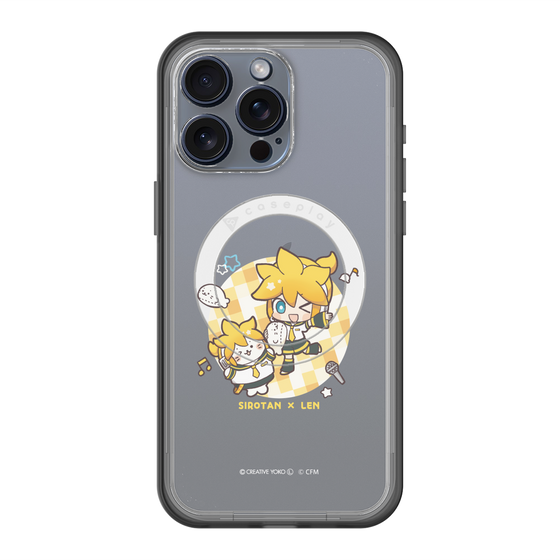 スリムプロテクションプレミアムケース with MagSafe［ しろたん×初音ミク - しろたん×鏡音レン ］