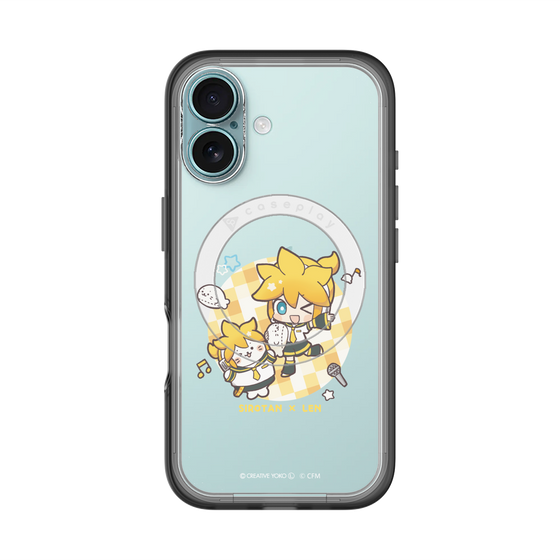 スリムプロテクションプレミアムケース with MagSafe［ しろたん×初音ミク - しろたん×鏡音レン ］