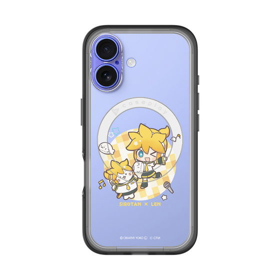 スリムプロテクションプレミアムケース with MagSafe［ しろたん×初音ミク - しろたん×鏡音レン ］