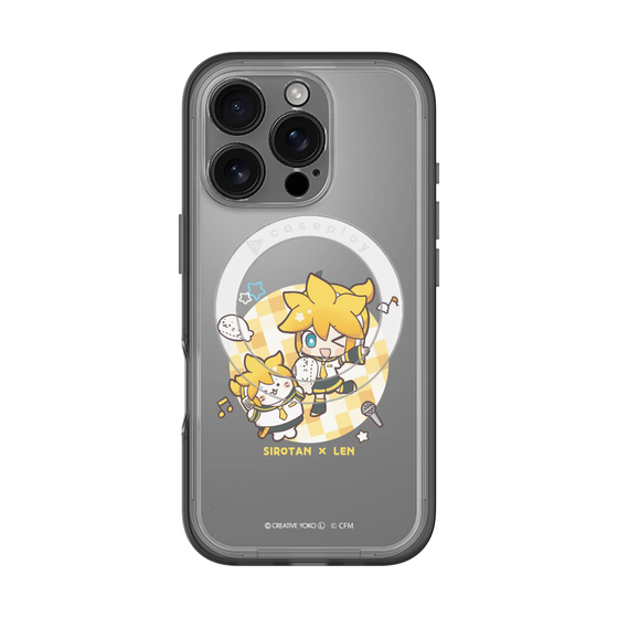 スリムプロテクションプレミアムケース with MagSafe［ しろたん×初音ミク - しろたん×鏡音レン ］