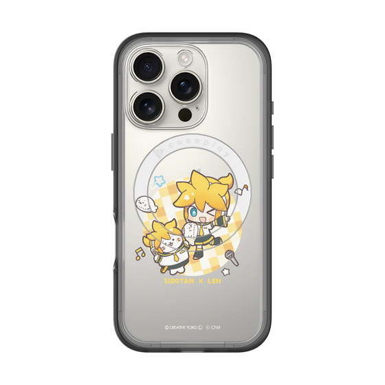 スリムプロテクションプレミアムケース with MagSafe［ しろたん×初音ミク - しろたん×鏡音レン ］