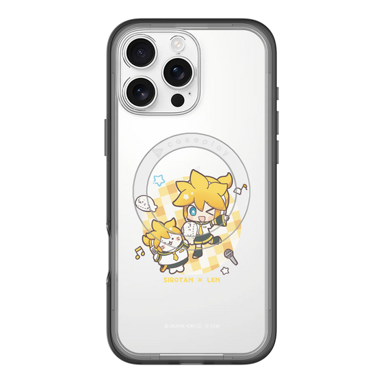 スリムプロテクションプレミアムケース with MagSafe［ しろたん×初音ミク - しろたん×鏡音レン ］