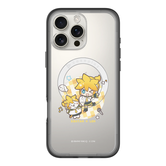 スリムプロテクションプレミアムケース with MagSafe［ しろたん×初音ミク - しろたん×鏡音レン ］