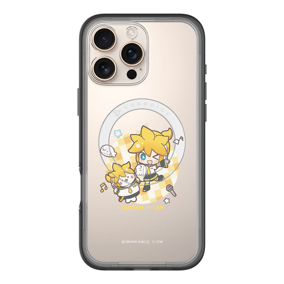 スリムプロテクションプレミアムケース with MagSafe［ しろたん×初音ミク - しろたん×鏡音レン ］