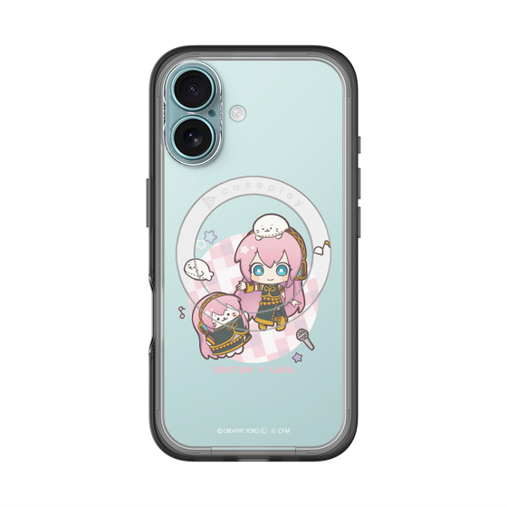 スリムプロテクションプレミアムケース with MagSafe［ しろたん×初音ミク - しろたん×巡音ルカ ］