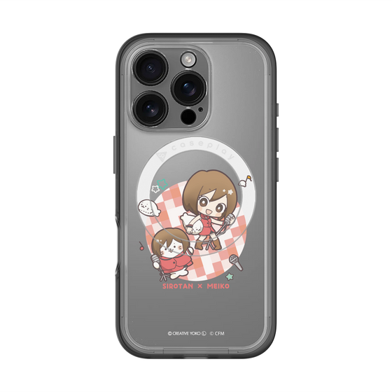 スリムプロテクションプレミアムケース with MagSafe［ しろたん×初音ミク - しろたん×MEIKO ］