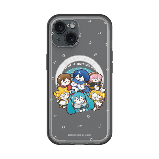 スリムプロテクションプレミアムケース with MagSafe［ しろたん×初音ミク - 全員集合 - しろたん変身 ］