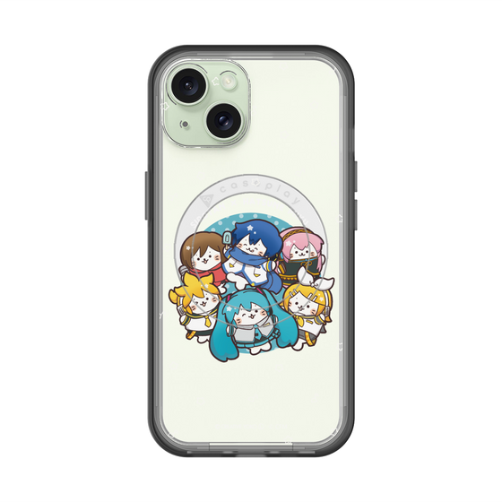 スリムプロテクションプレミアムケース with MagSafe［ しろたん×初音ミク - 全員集合 - しろたん変身 ］