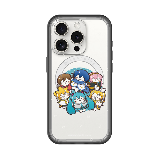 スリムプロテクションプレミアムケース with MagSafe［ しろたん×初音ミク - 全員集合 - しろたん変身 ］