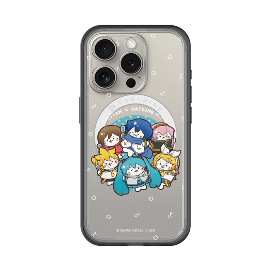 スリムプロテクションプレミアムケース with MagSafe［ しろたん×初音ミク - 全員集合 - しろたん変身 ］