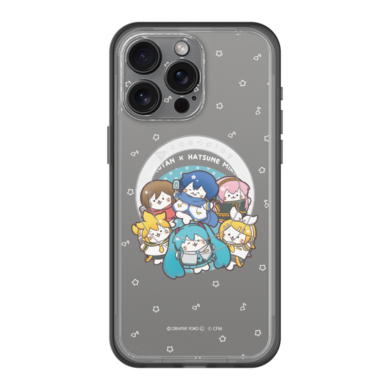 スリムプロテクションプレミアムケース with MagSafe［ しろたん×初音ミク - 全員集合 - しろたん変身 ］
