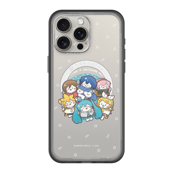 スリムプロテクションプレミアムケース with MagSafe［ しろたん×初音ミク - 全員集合 - しろたん変身 ］