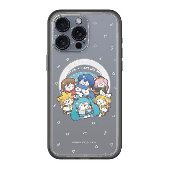 スリムプロテクションプレミアムケース with MagSafe［ しろたん×初音ミク - 全員集合 - しろたん変身 ］