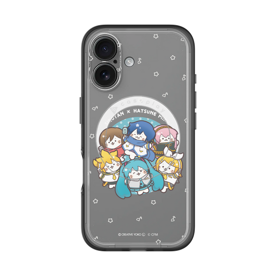 スリムプロテクションプレミアムケース with MagSafe［ しろたん×初音ミク - 全員集合 - しろたん変身 ］