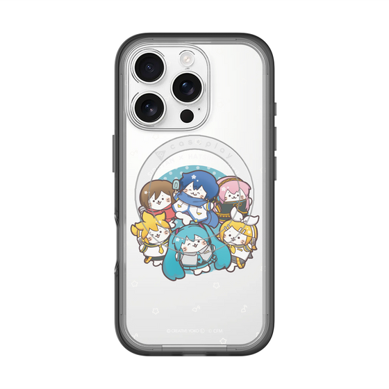 スリムプロテクションプレミアムケース with MagSafe［ しろたん×初音ミク - 全員集合 - しろたん変身 ］