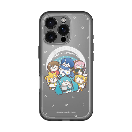 スリムプロテクションプレミアムケース with MagSafe［ しろたん×初音ミク - 全員集合 - しろたん変身 ］