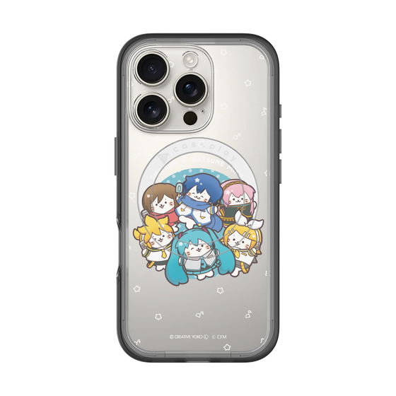 スリムプロテクションプレミアムケース with MagSafe［ しろたん×初音ミク - 全員集合 - しろたん変身 ］