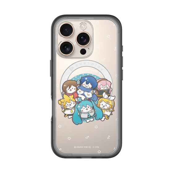 スリムプロテクションプレミアムケース with MagSafe［ しろたん×初音ミク - 全員集合 - しろたん変身 ］