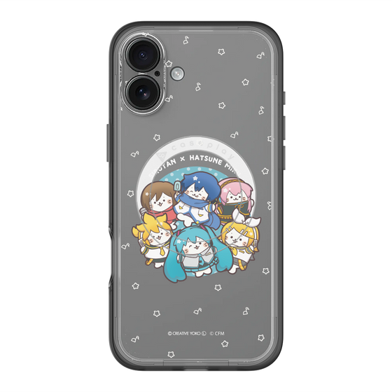 スリムプロテクションプレミアムケース with MagSafe［ しろたん×初音ミク - 全員集合 - しろたん変身 ］