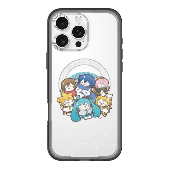 スリムプロテクションプレミアムケース with MagSafe［ しろたん×初音ミク - 全員集合 - しろたん変身 ］
