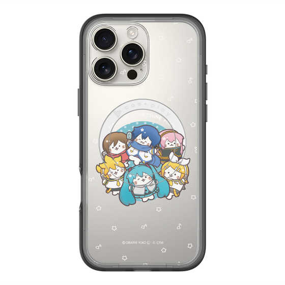 スリムプロテクションプレミアムケース with MagSafe［ しろたん×初音ミク - 全員集合 - しろたん変身 ］