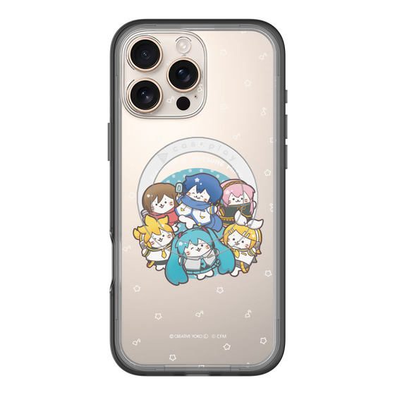 スリムプロテクションプレミアムケース with MagSafe［ しろたん×初音ミク - 全員集合 - しろたん変身 ］