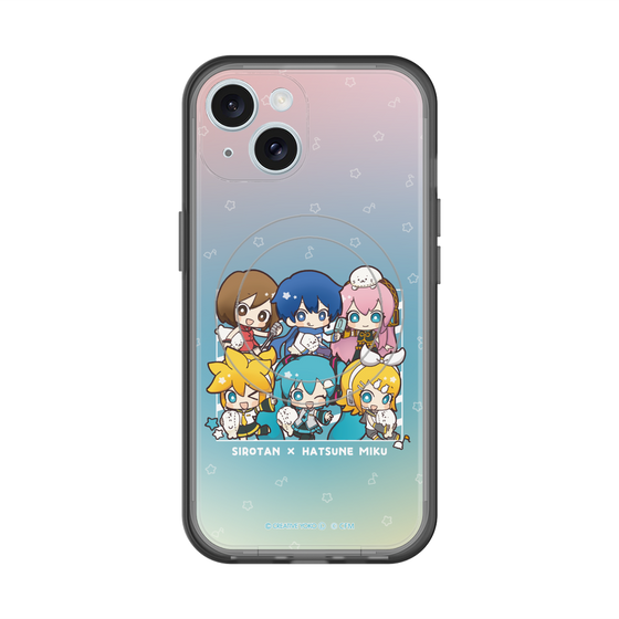 スリムプロテクションプレミアムケース with MagSafe［ しろたん×初音ミク - 全員集合 - しろたんと一緒 ］