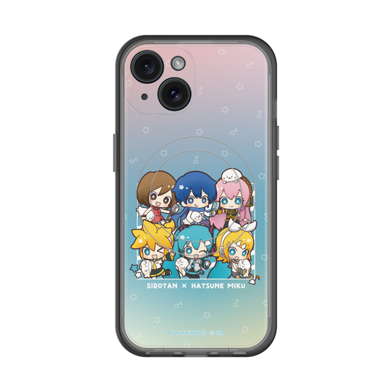 スリムプロテクションプレミアムケース with MagSafe［ しろたん×初音ミク - 全員集合 - しろたんと一緒 ］