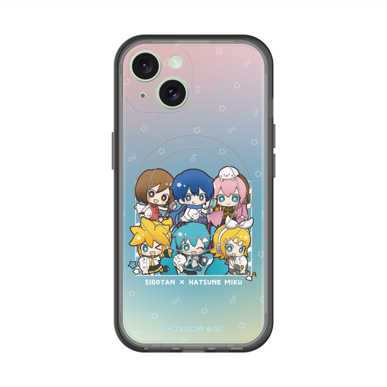 スリムプロテクションプレミアムケース with MagSafe［ しろたん×初音ミク - 全員集合 - しろたんと一緒 ］