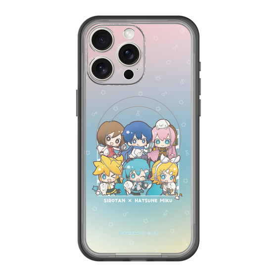 スリムプロテクションプレミアムケース with MagSafe［ しろたん×初音ミク - 全員集合 - しろたんと一緒 ］
