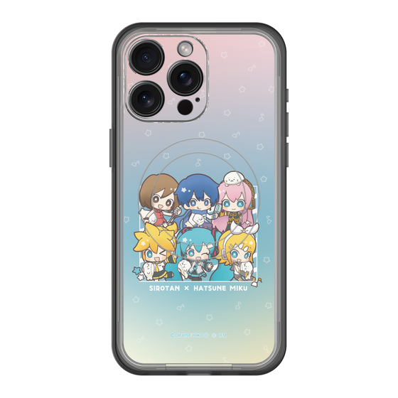 スリムプロテクションプレミアムケース with MagSafe［ しろたん×初音ミク - 全員集合 - しろたんと一緒 ］