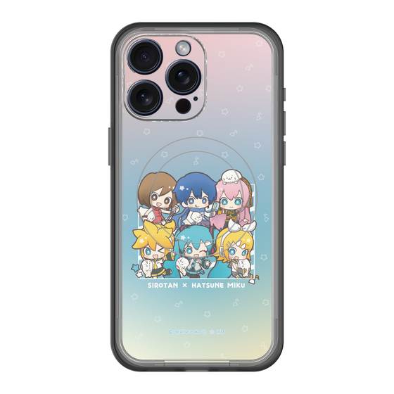 スリムプロテクションプレミアムケース with MagSafe［ しろたん×初音ミク - 全員集合 - しろたんと一緒 ］