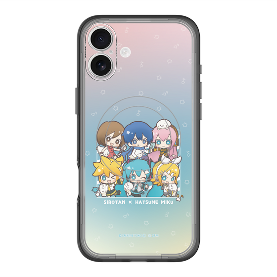スリムプロテクションプレミアムケース with MagSafe［ しろたん×初音ミク - 全員集合 - しろたんと一緒 ］