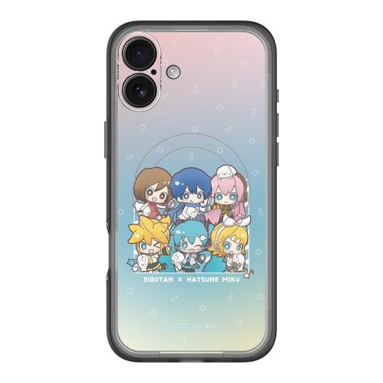 スリムプロテクションプレミアムケース with MagSafe［ しろたん×初音ミク - 全員集合 - しろたんと一緒 ］