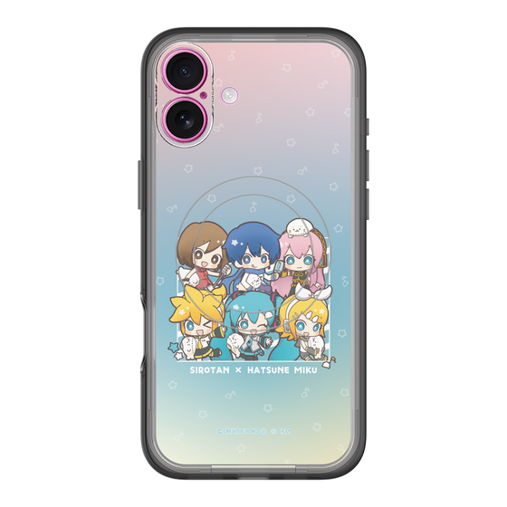 スリムプロテクションプレミアムケース with MagSafe［ しろたん×初音ミク - 全員集合 - しろたんと一緒 ］