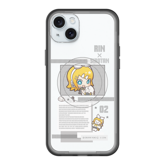 スリムプロテクションプレミアムケース with MagSafe［ しろたん×初音ミク - 鏡音リン - インフォグラフィック ］