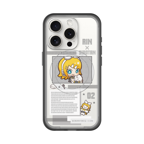 スリムプロテクションプレミアムケース with MagSafe［ しろたん×初音ミク - 鏡音リン - インフォグラフィック ］