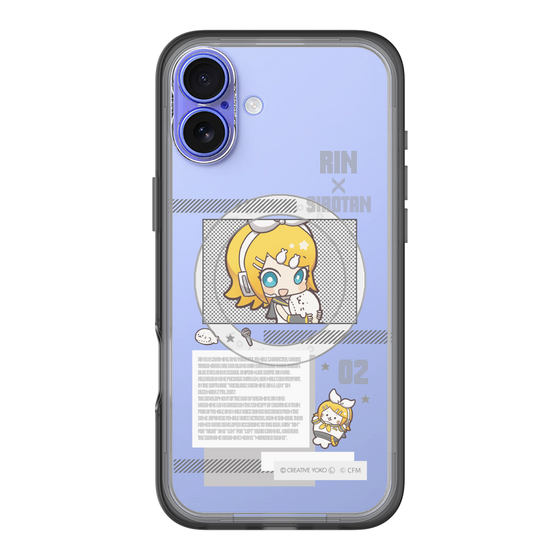 スリムプロテクションプレミアムケース with MagSafe［ しろたん×初音ミク - 鏡音リン - インフォグラフィック ］