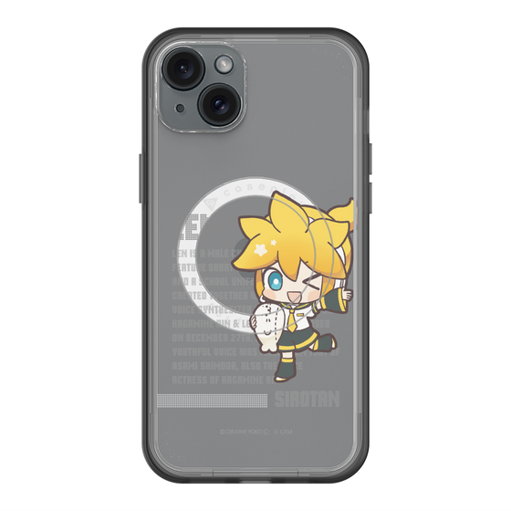 スリムプロテクションプレミアムケース with MagSafe［ しろたん×初音ミク - 鏡音レン - デジタルコード ］