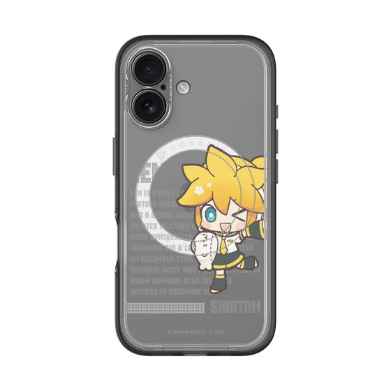 スリムプロテクションプレミアムケース with MagSafe［ しろたん×初音ミク - 鏡音レン - デジタルコード ］