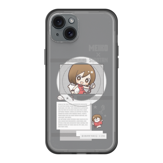 スリムプロテクションプレミアムケース with MagSafe［ しろたん×初音ミク - MEIKO - インフォグラフィック ］