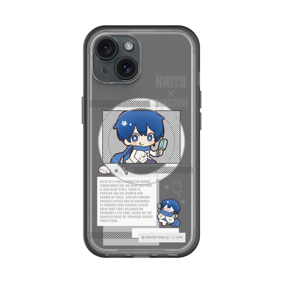 スリムプロテクションプレミアムケース with MagSafe［ しろたん×初音ミク - KAITO - インフォグラフィック ］