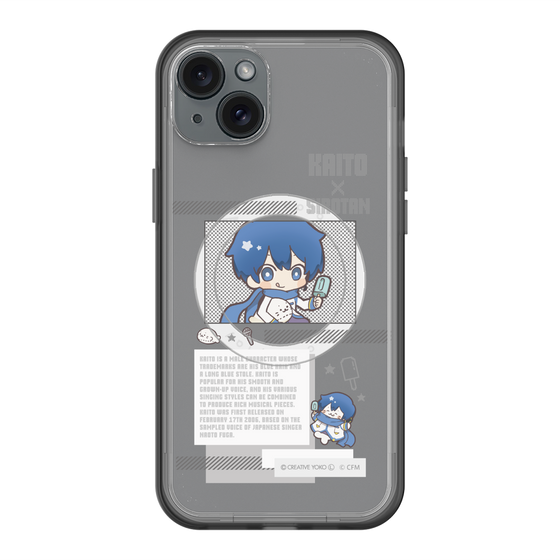 スリムプロテクションプレミアムケース with MagSafe［ しろたん×初音ミク - KAITO - インフォグラフィック ］