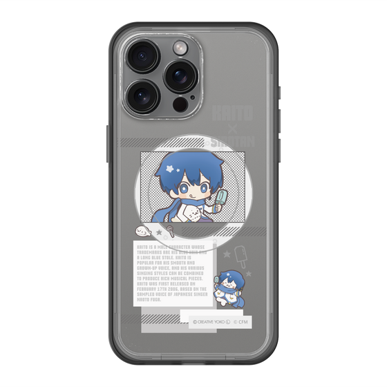 スリムプロテクションプレミアムケース with MagSafe［ しろたん×初音ミク - KAITO - インフォグラフィック ］