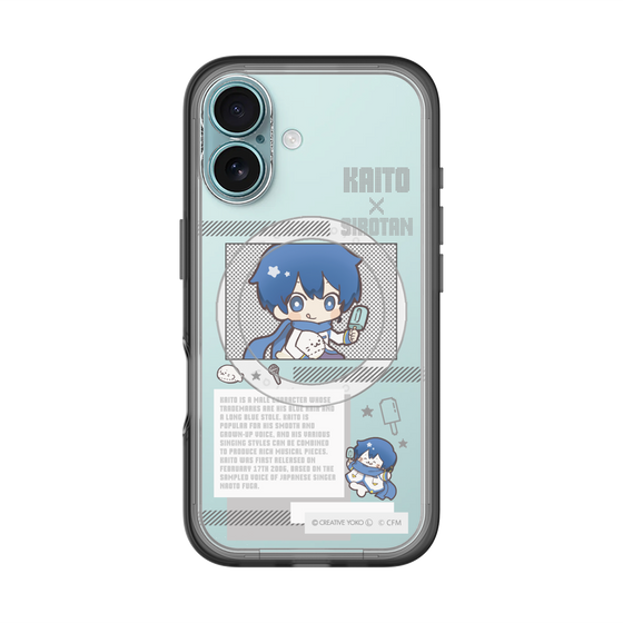 スリムプロテクションプレミアムケース with MagSafe［ しろたん×初音ミク - KAITO - インフォグラフィック ］