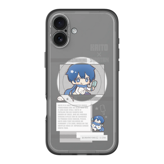 スリムプロテクションプレミアムケース with MagSafe［ しろたん×初音ミク - KAITO - インフォグラフィック ］