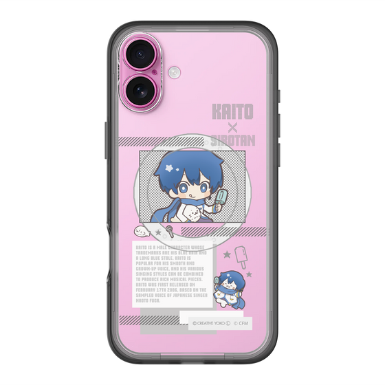 スリムプロテクションプレミアムケース with MagSafe［ しろたん×初音ミク - KAITO - インフォグラフィック ］